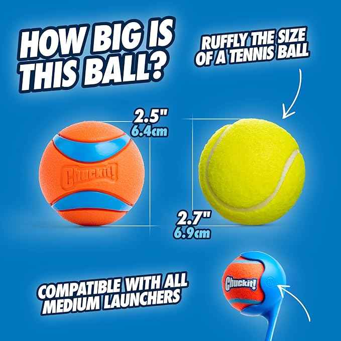 SolPaws High-Elasticity Pet Tennis Ball - Durable & Interactive Squeaky Toy