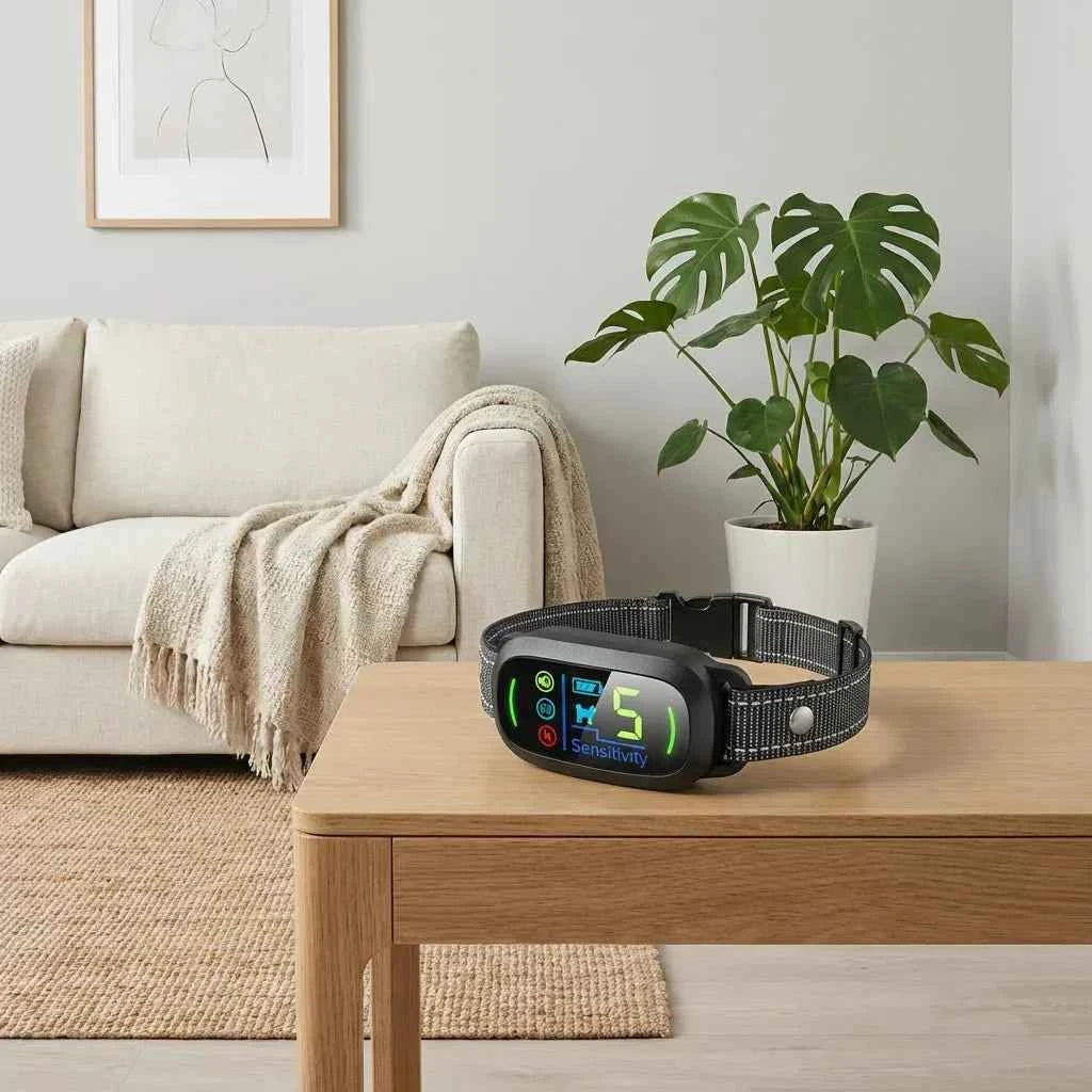 SolPaws S1 Smart Color Screen Bark Collar - IP67 Waterproof & Rechargeable