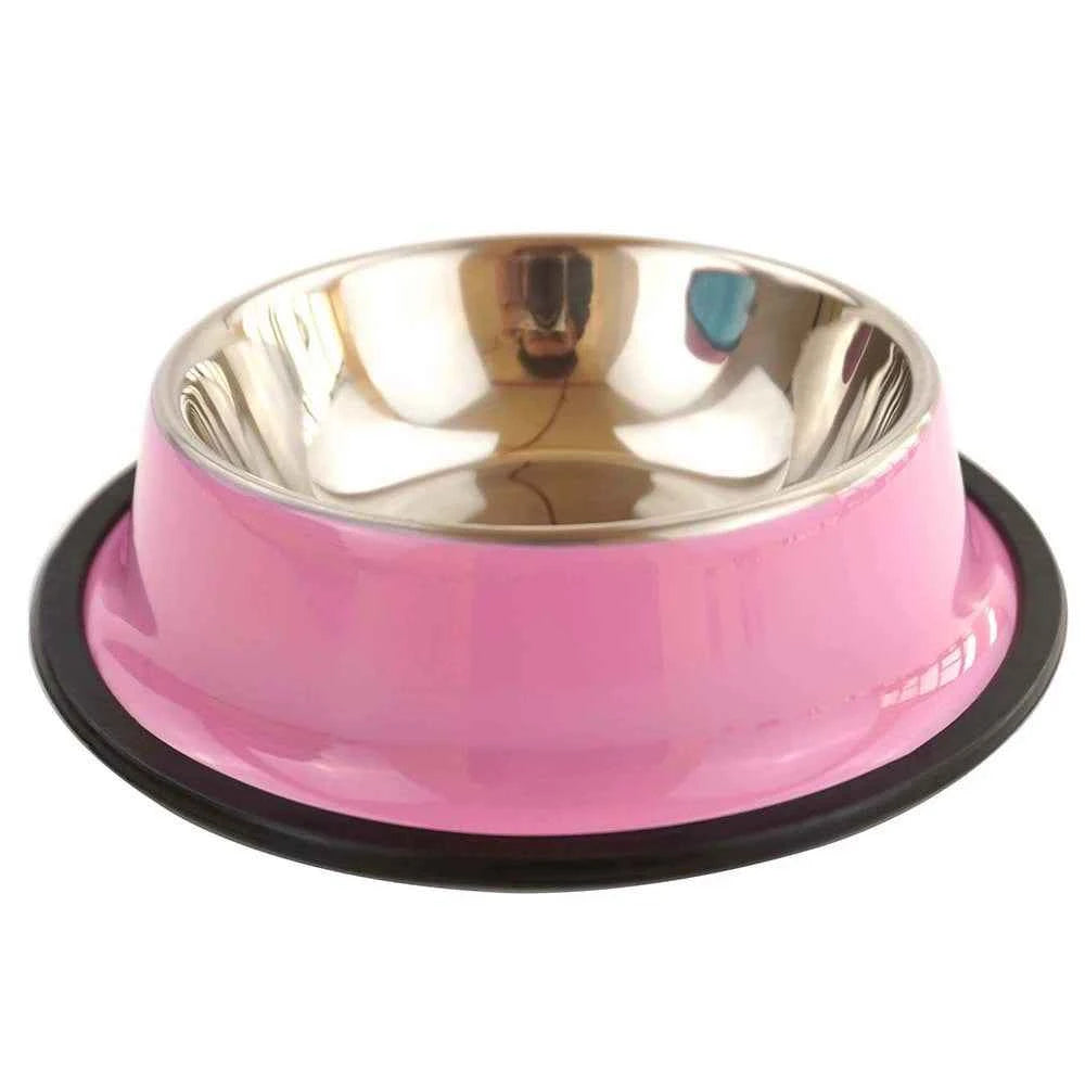 SolPaws™ Premium Stainless Steel Non-Slip Pet Bowl - Durable & Colorful Feeding Solution