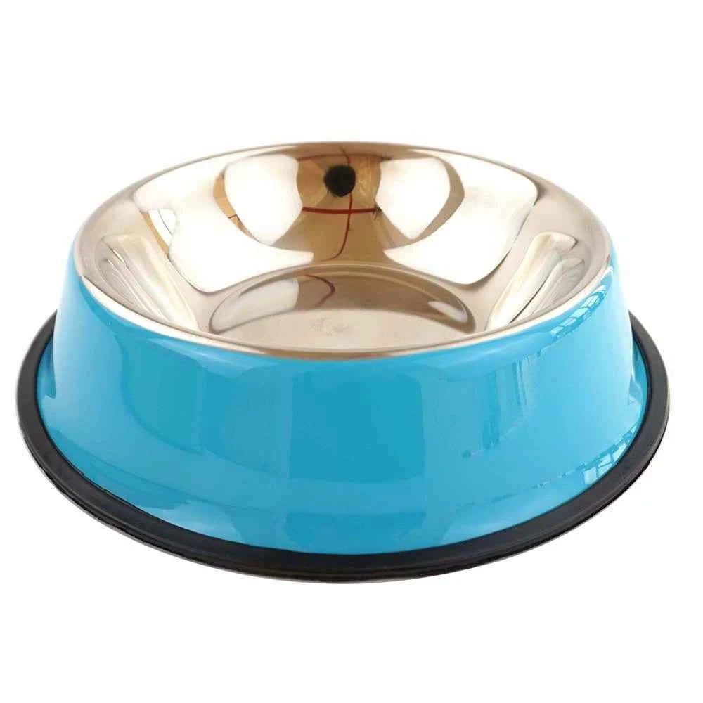 SolPaws™ Premium Stainless Steel Non-Slip Pet Bowl - Durable & Colorful Feeding Solution
