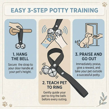 SolPaws™ Smart Training Doorbell Rope - Audible Housebreaking Solution for Dogs