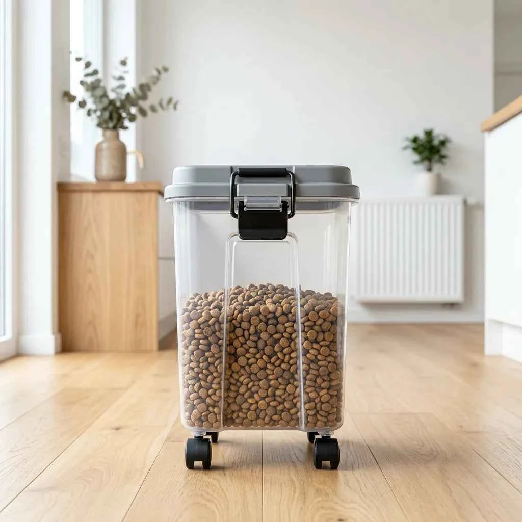 SolPaws Airtight Pet Food Storage Container - Sealed & Moisture-Proof