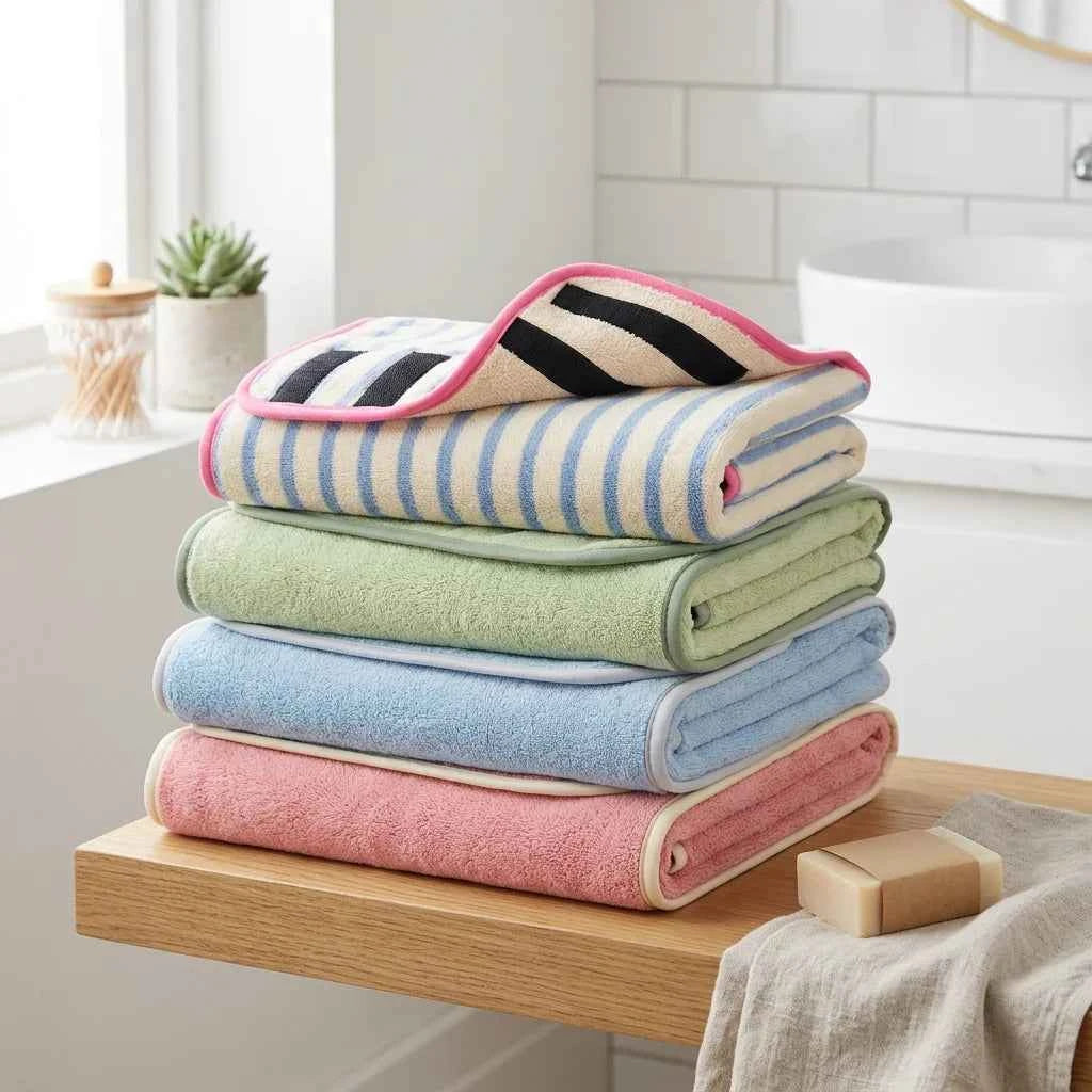 SolPaws™ Ultra-Absorbent Pet Microfiber Bathrobe - Quick-Dry Soft Bath Towel for Dogs & Cats