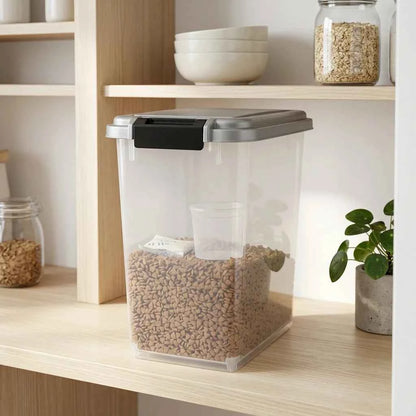 SolPaws Airtight Pet Food Storage Container - Sealed & Moisture-Proof
