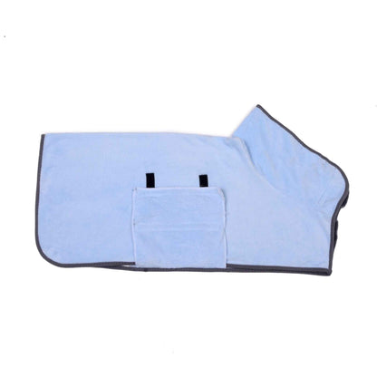 SolPaws™ Ultra-Absorbent Pet Microfiber Bathrobe - Quick-Dry Soft Bath Towel for Dogs & Cats