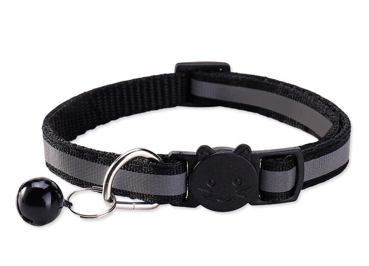 SolPaws™ Reflective Safety Pet Collar - Adjustable with Quick-Release Buckle & Bell