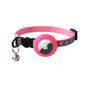 Safety AirTag Pet Collar - Reflective with Cat-Ear Breakaway Buckle
