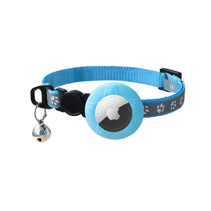 Safety AirTag Pet Collar - Reflective with Cat-Ear Breakaway Buckle
