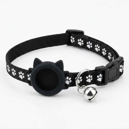 Safety AirTag Pet Collar - Reflective with Cat-Ear Breakaway Buckle