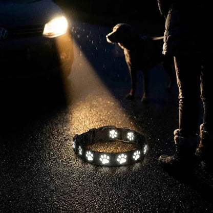 Safety AirTag Pet Collar - Reflective with Cat-Ear Breakaway Buckle