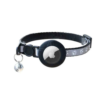 Safety AirTag Pet Collar - Reflective with Cat-Ear Breakaway Buckle