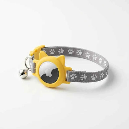 Safety AirTag Pet Collar - Reflective with Cat-Ear Breakaway Buckle