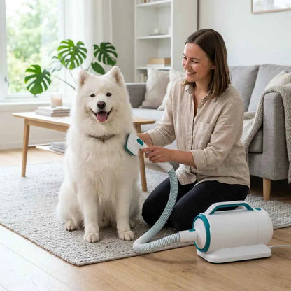 SolPaws 5 - in - 1 Professional Pet Grooming & Vacuum Kit - 100% Mess - Free - SolPaws C2h1