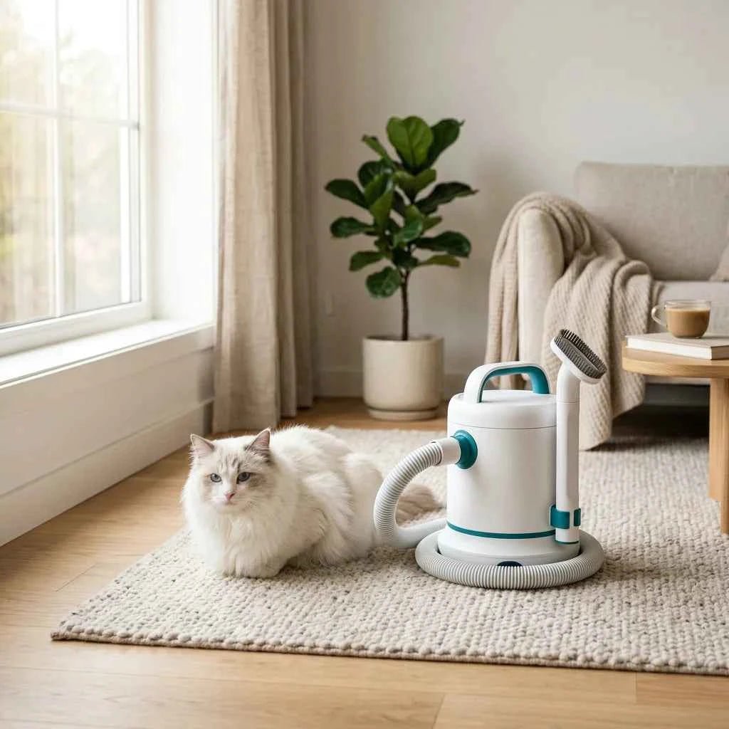 SolPaws 5 - in - 1 Professional Pet Grooming & Vacuum Kit - 100% Mess - Free - SolPaws C2h1