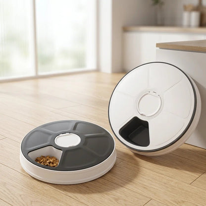 SolPaws™ 6 - Meal Automatic Pet Feeder - 24H Smart Timer & Portion Control - SolPaws C2h1