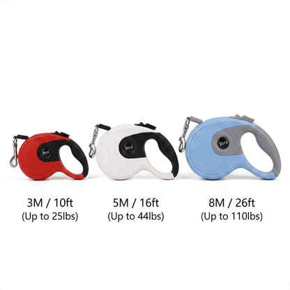 SolPaws™ Automatic Retractable Dog Leash - One - Button Control Heavy Duty Extending Pet Lead - SolPaws C2h1