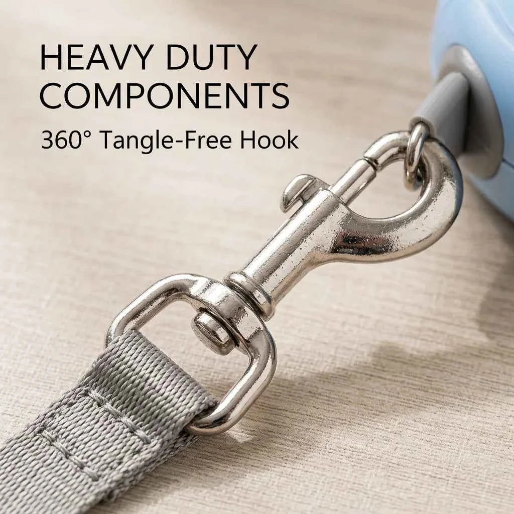 SolPaws™ Automatic Retractable Dog Leash - One - Button Control Heavy Duty Extending Pet Lead - SolPaws C2h1