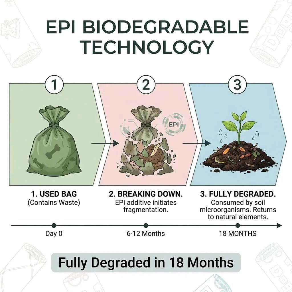 SolPaws™ Biodegradable Pet Waste Bags - Eco - Friendly, Leak - Proof & Extra Thick with EPI Technology - SolPaws C2h1