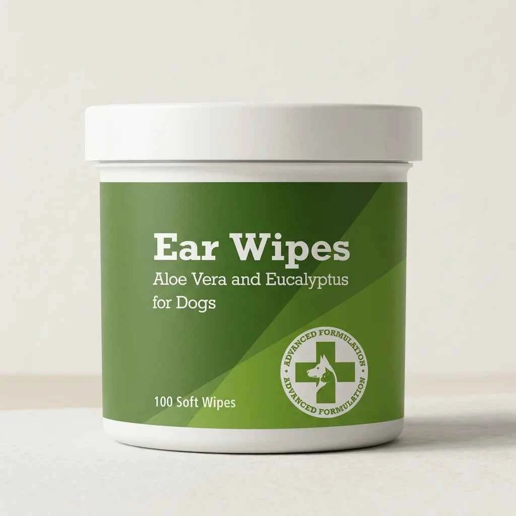 SolPaws™ Gentle Pet Ear Cleaning Wipes - Deodorizing & Anti - Itch Solution for Pet Ear Care - SolPaws C2h1