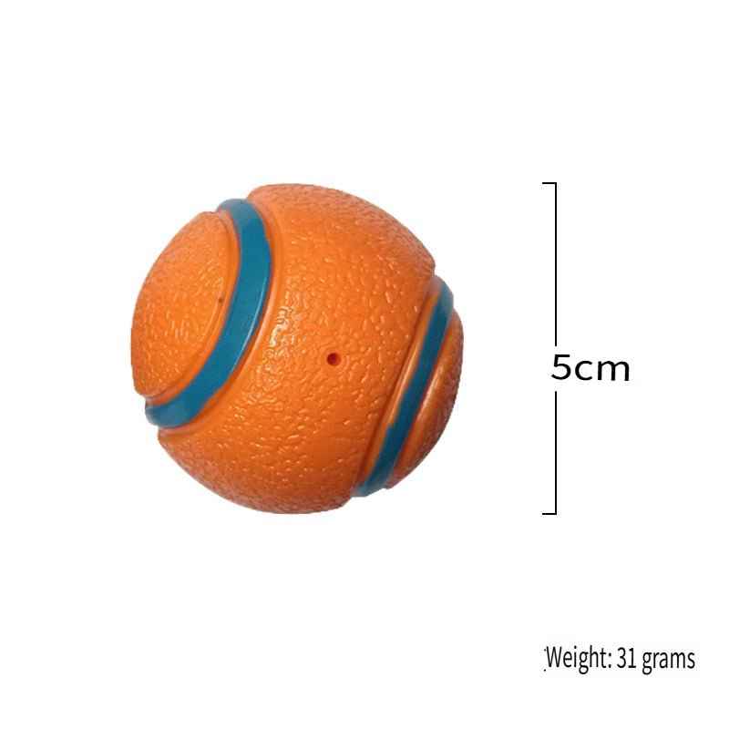 SolPaws High-Elasticity Pet Tennis Ball - Durable & Interactive Squeaky Toy