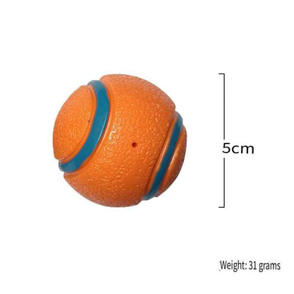 SolPaws High-Elasticity Pet Tennis Ball - Durable & Interactive Squeaky Toy