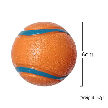 SolPaws High-Elasticity Pet Tennis Ball - Durable & Interactive Squeaky Toy