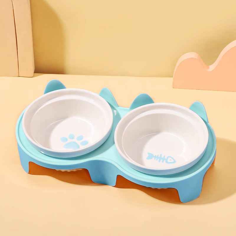 SolPaws™ Nordic Ceramic Elevated Dog Bowls - Ergonomic Neck Protection - SolPaws C2h1
