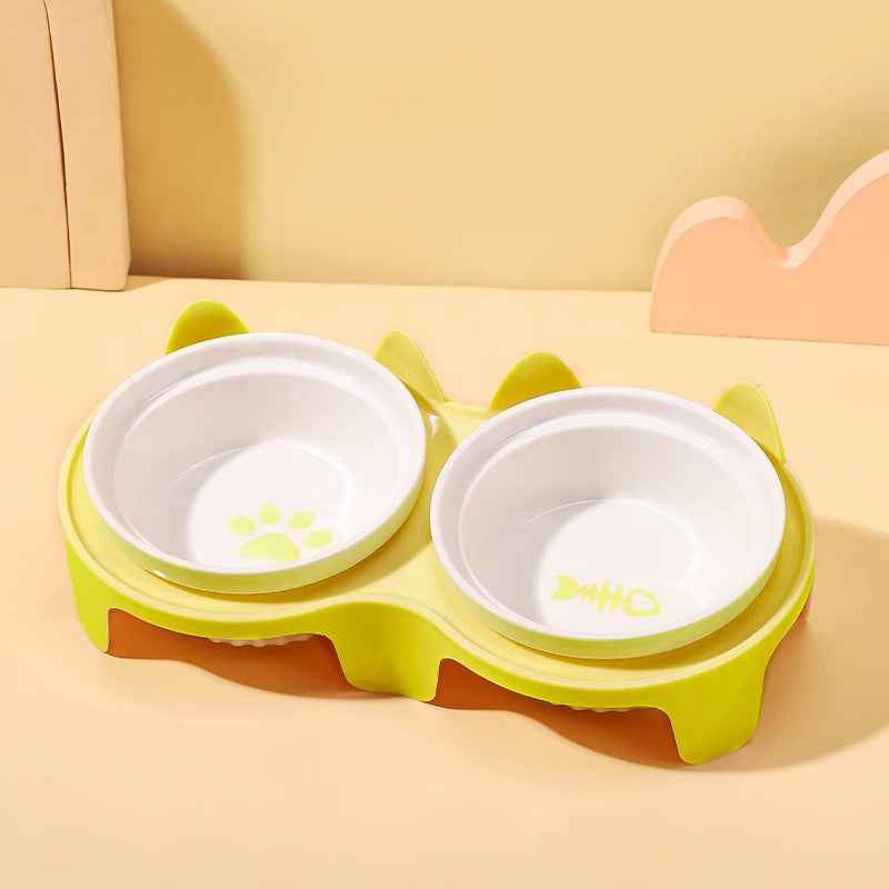 SolPaws™ Nordic Ceramic Elevated Dog Bowls - Ergonomic Neck Protection - SolPaws C2h1