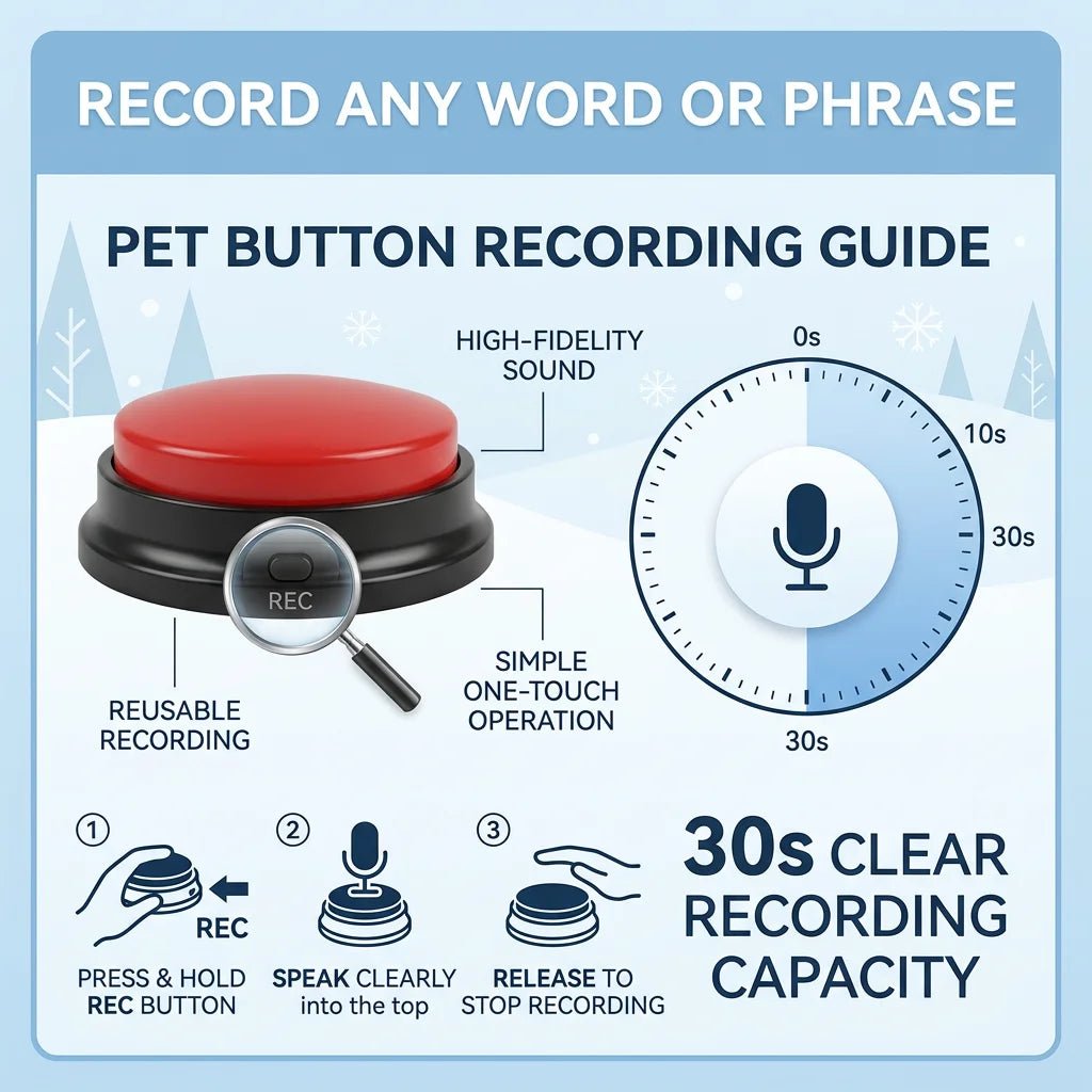 SolPaws™ Pet Communication Buttons - Customizable Talking Training Set - SolPaws C2h1