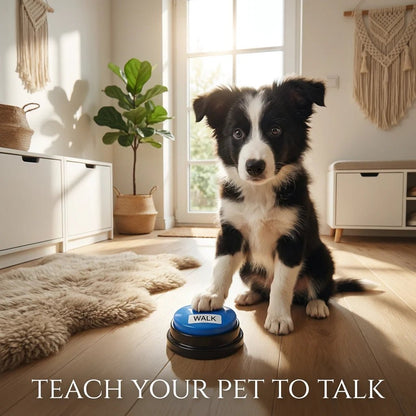 SolPaws™ Pet Communication Buttons - Customizable Talking Training Set - SolPaws C2h1