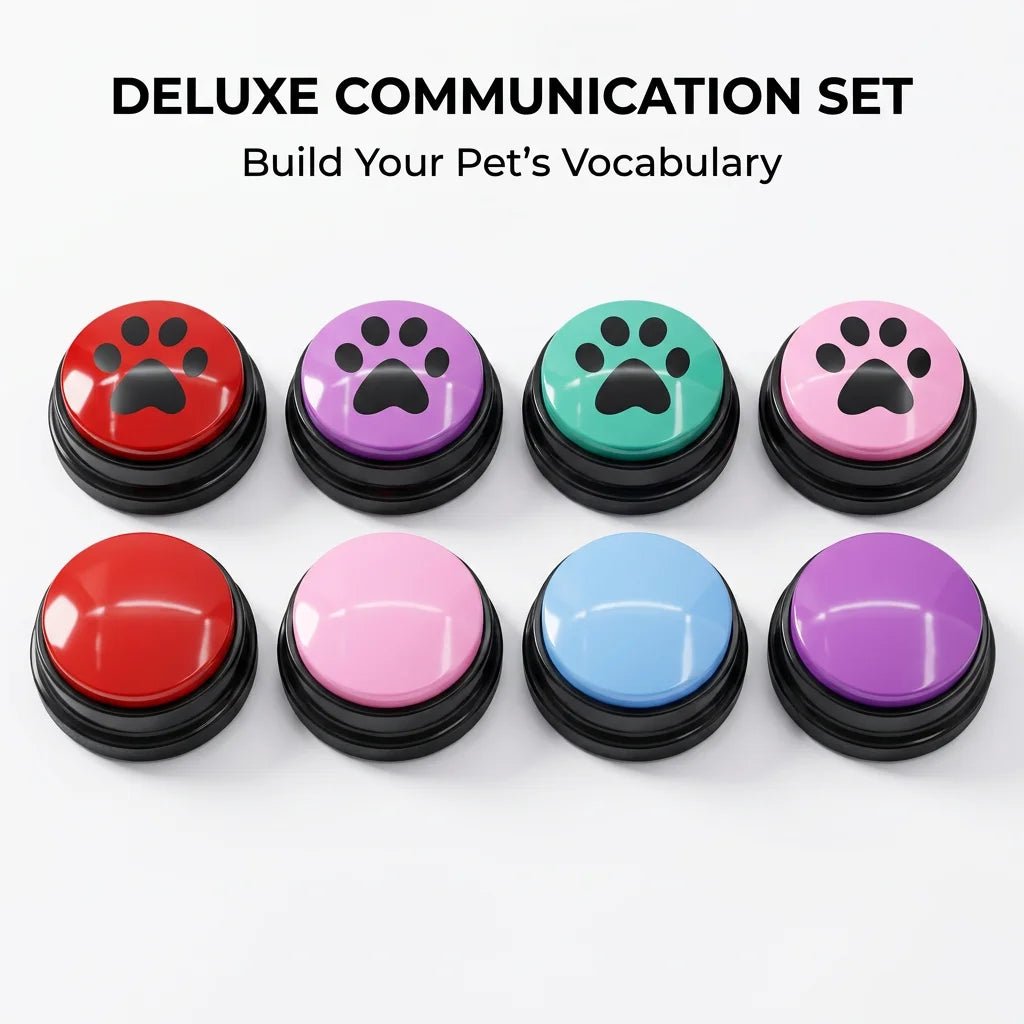 SolPaws™ Pet Communication Buttons - Customizable Talking Training Set - SolPaws C2h1