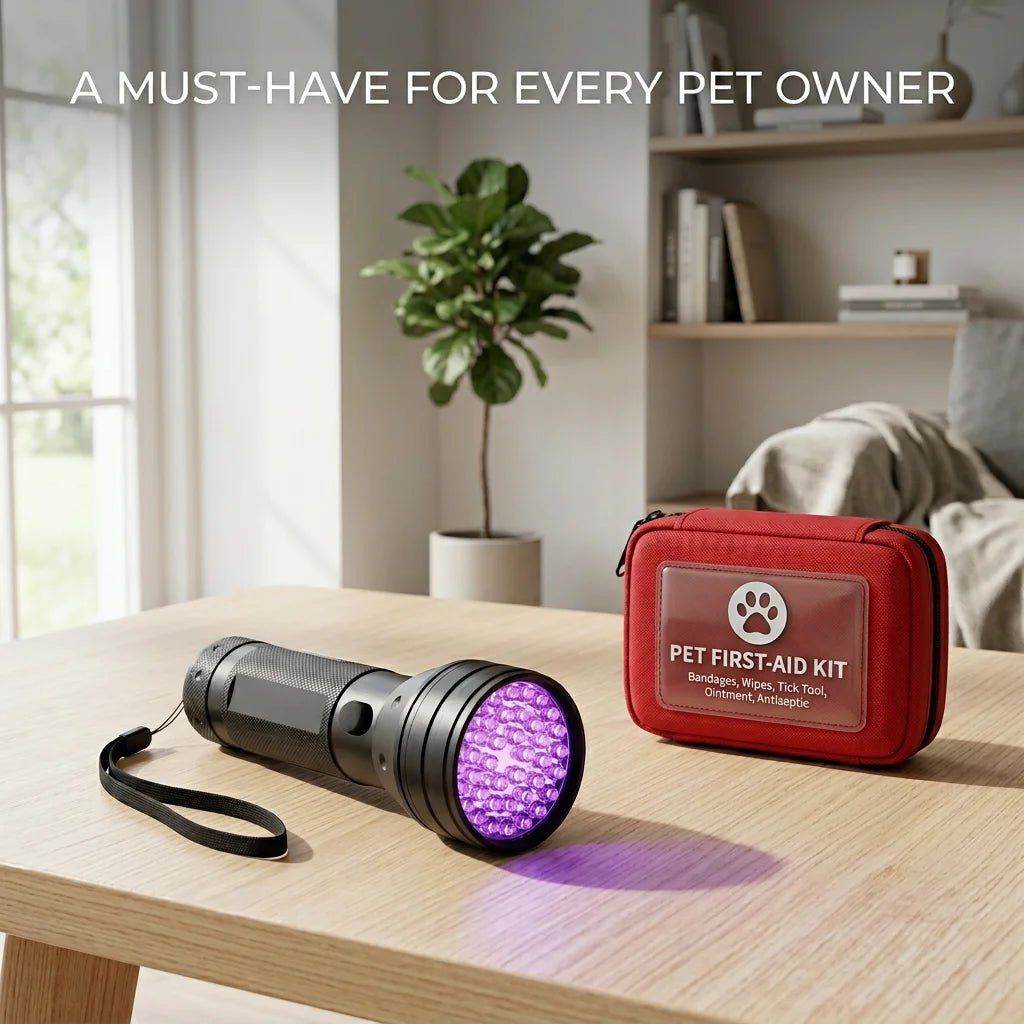 SolPaws™ Professional 51 LED UV Pet Urine & Moss Detector - High - Power Ultraviolet Flashlight - SolPaws C2h1