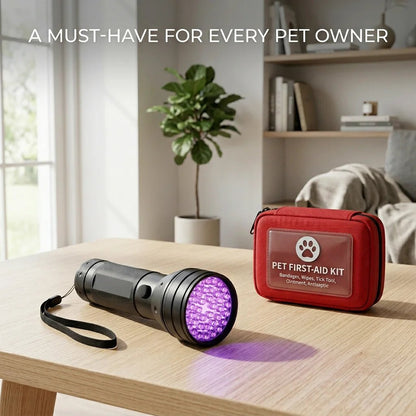 SolPaws™ Professional 51 LED UV Pet Urine & Moss Detector - High - Power Ultraviolet Flashlight - SolPaws C2h1
