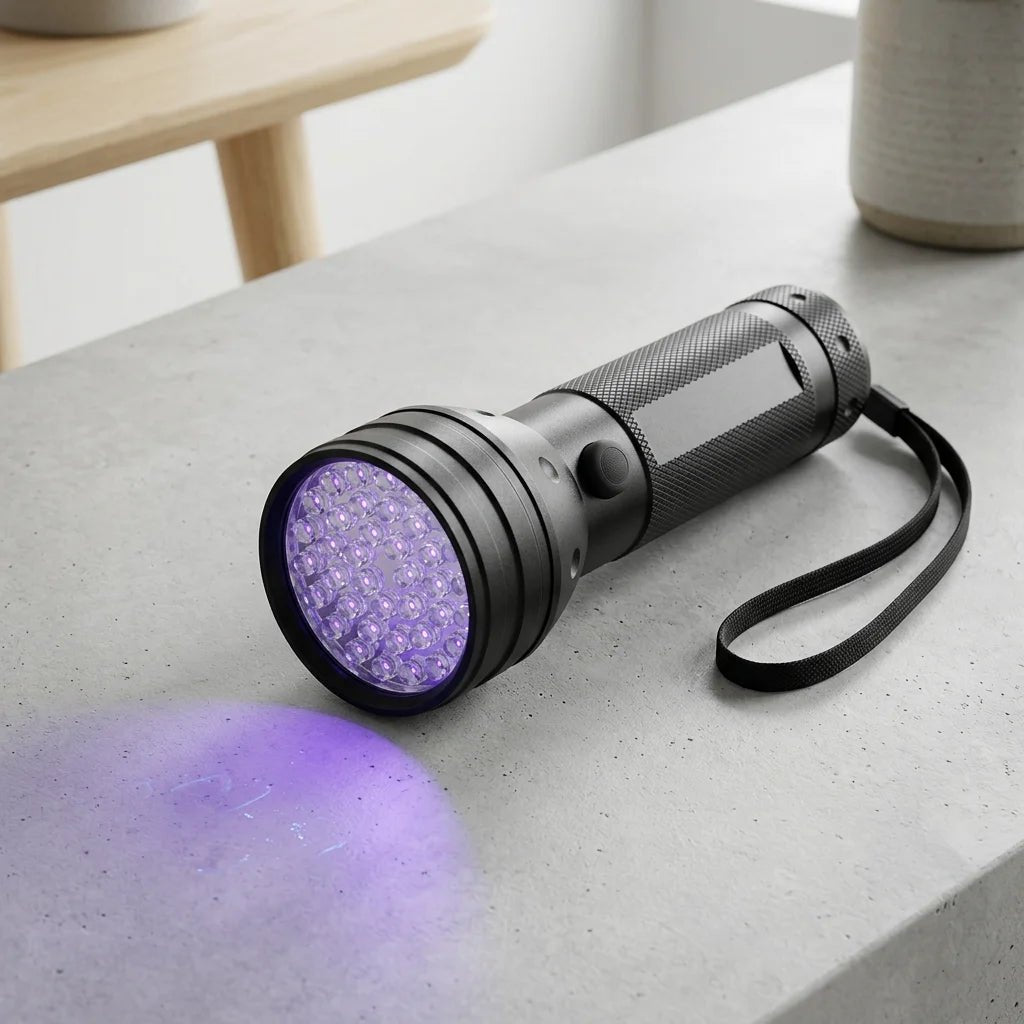 SolPaws™ Professional 51 LED UV Pet Urine & Moss Detector - High - Power Ultraviolet Flashlight - SolPaws C2h1