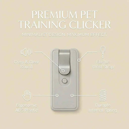 SolPaws Professional Pet Training Clicker - Crisp Sound & Wrist Strap