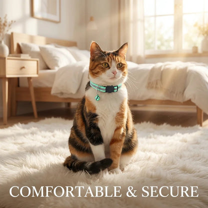 SolPaws™ Reflective Safety Pet Collar - Adjustable with Quick - Release Buckle & Bell - SolPaws C2h1