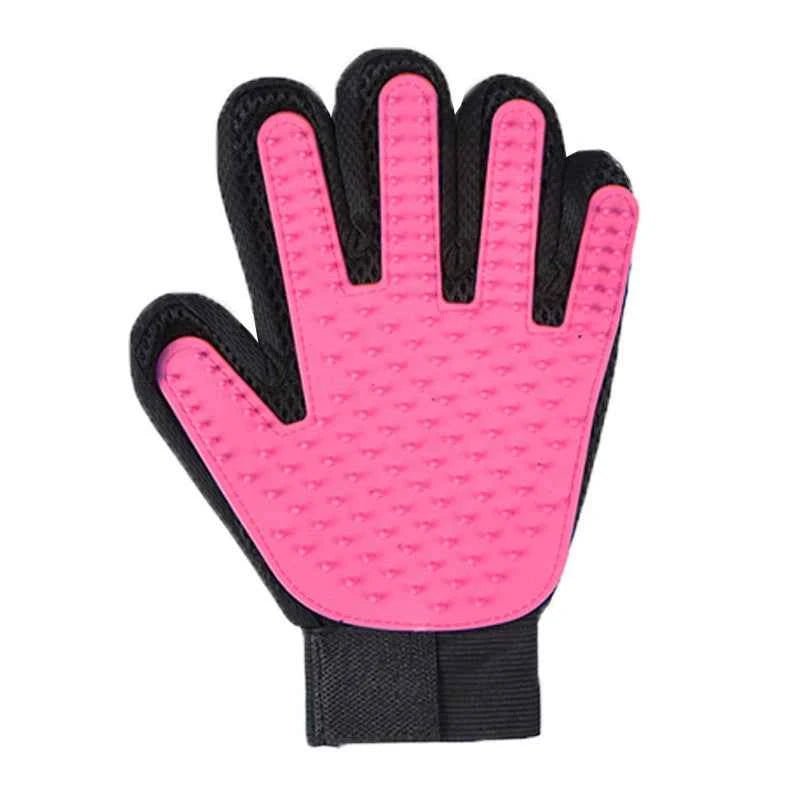 SolPaws™ Silicone Pet Grooming Glove - 255 Tips Enhanced Five - Finger Design for Effective Grooming and Massage - SolPaws C2h1
