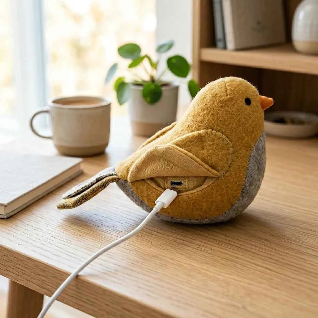 SolPaws Smart Sensing Vibrating & Chirping Bird Cat Toy - Realistic Fun - SolPaws C2h1