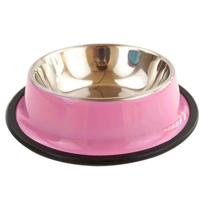 SolPaws™ Stainless Steel Pet Bowl - Premium Non - Slip & Durable Feeding Solution - SolPaws C2h1