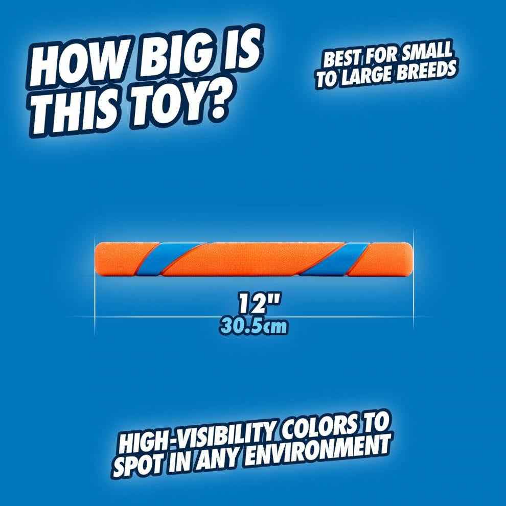 SolPaws Ultra Fetch Stick - 12 - inch Interactive Outdoor Dog Toy - SolPaws C2h1