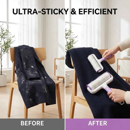 SolPaws™ Widened Sticky Lint Roller - Extra Large Pet Fur Remover for Efficient Hair Removal (16cm/24cm) - SolPaws C2h1